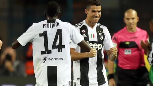 Foto de Cristiano Ronaldo, el goleador del partido.