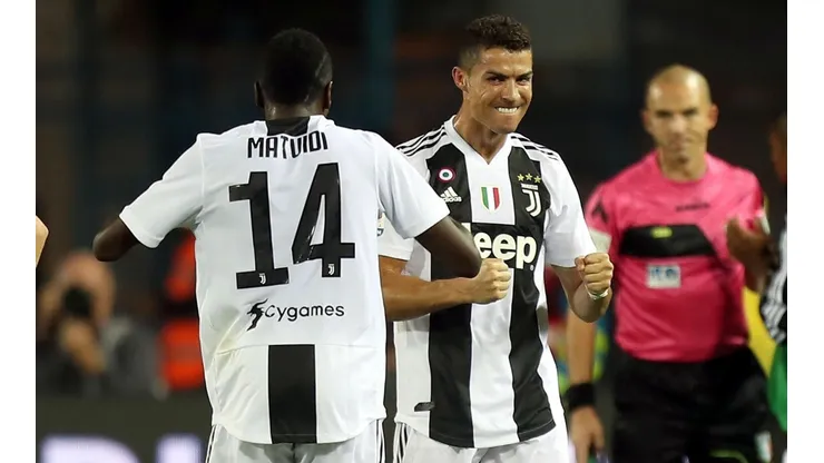 Foto de Cristiano Ronaldo, el goleador del partido.