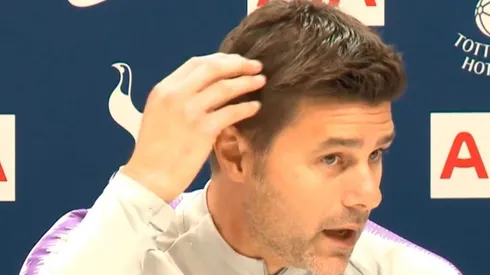 Pochettino en conferencia de prensa.