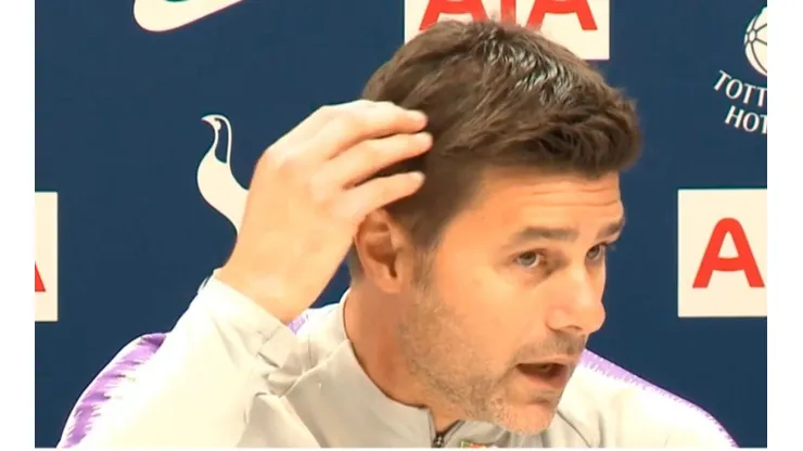 Pochettino en conferencia de prensa.
