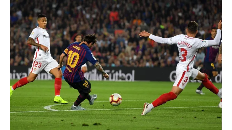 Foto de Lionel Messi, jugador de Barcelona.