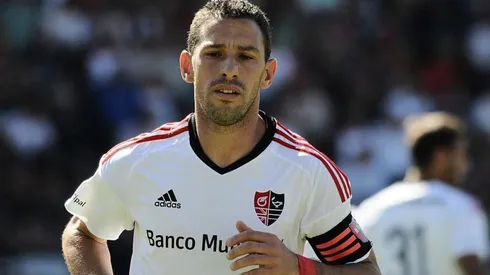 Maxi, en uno de sus últimos partidos en Newell's.