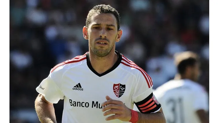 Maxi, en uno de sus últimos partidos en Newell's.