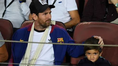 El hijo de Messi dibujó el escudo de un club ¡¡que no es el del Barcelona!!