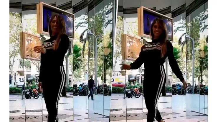 Anto, muy feliz desfilando.
