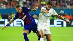 Neymar, en su último partido con el Barcelona.