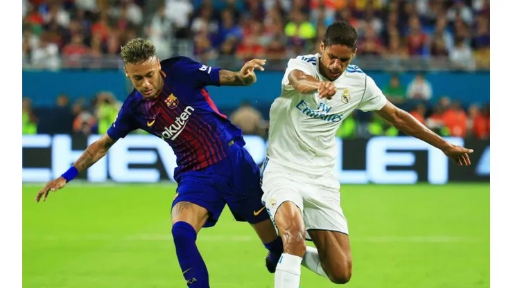 Neymar, en su último partido con el Barcelona.