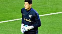 Lampe, en el calentamiento previo. (Foto: Arturo Orgaz)