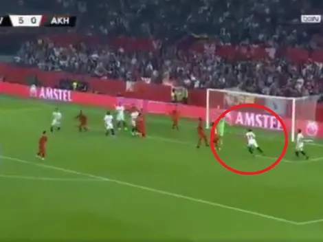 El arquero salió a cualquier lado y hasta Mercado se sumó al baile del Sevilla