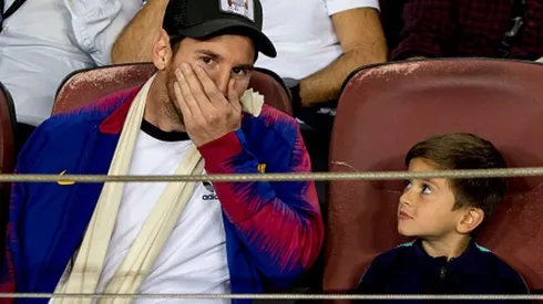 El video con todas las reacciones de Messi como un aficionado más del Barcelona