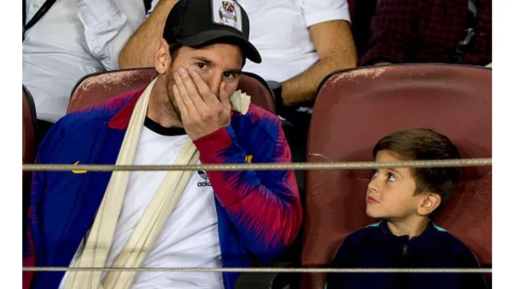 El video con todas las reacciones de Messi como un aficionado más del Barcelona