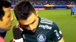 La gente de Boca no paraba de gritar y un jugador de Palmeiras tuvo una reacción increíble