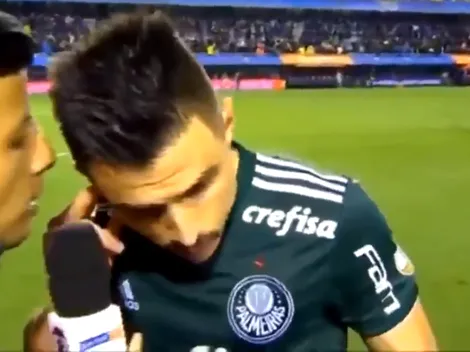 La gente de Boca no paraba de gritar y un jugador de Palmeiras tuvo una reacción increíble