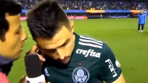 La gente de Boca no paraba de gritar y un jugador de Palmeiras tuvo una reacción increíble