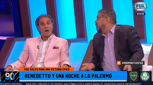 Foto de Ruggeri en el programa de Fox Sports.