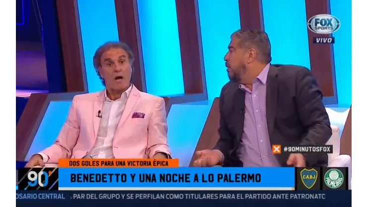 Foto de Ruggeri en el programa de Fox Sports.