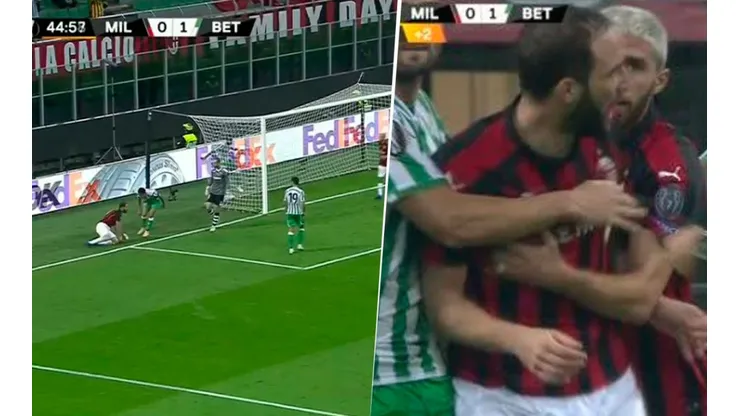 La reacción de Higuaín cuando le festejaron en la cara que erró un mano a mano