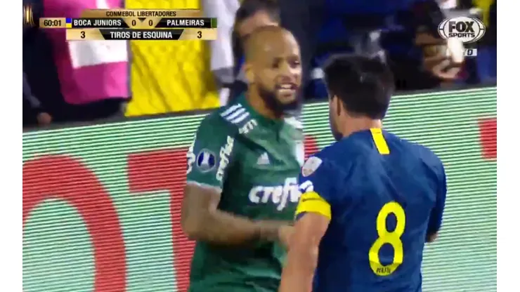 Foto de Felipe Melo junto a Pablo Pérez.