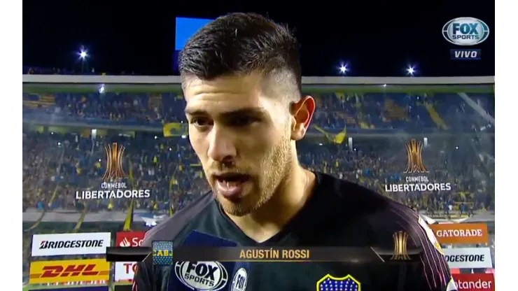 Foto de Agustín Rossi, arquero de Boca.