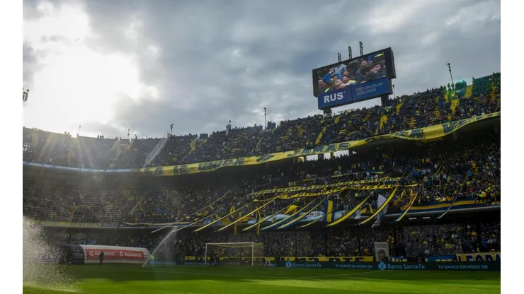 Foto de la Bombonera, el templo del fútbol mundial.