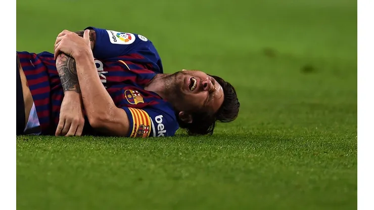 Foto de Lionel Messi en las gradas.