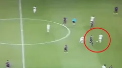 Foto captura del momento de la jugada.