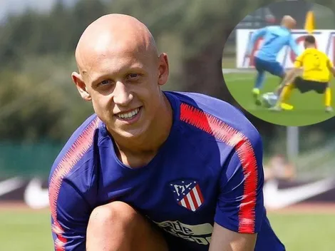 Lo amamos: el Benjamin Button del Atlético Madrid metió el caño de la semana