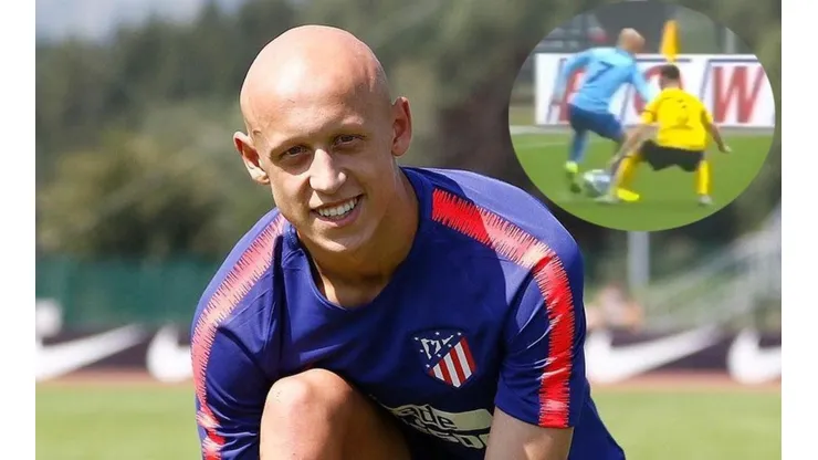 Lo amamos: el Benjamin Button del Atlético Madrid metió el caño de la semana
