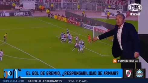 CAI Aimar no aguantó las críticas a Armani y se cruzó con todos para bancarlo