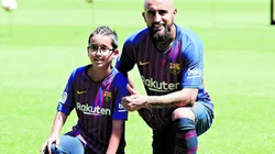El hijo de Arturo Vidal necesita que Messi le haga un favor