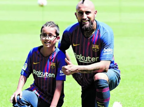 El hijo de Arturo Vidal necesita que Messi le haga un favor