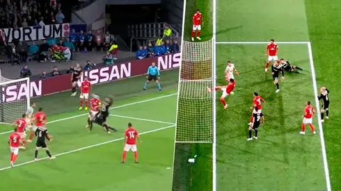 Tagliafico tiró una chilena, era gol y Conti se la sacó en la línea ¡con otra chilena!