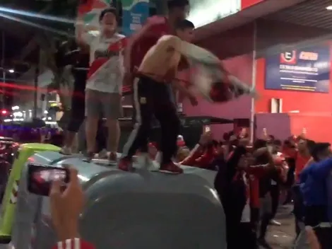 Les faltó romper el supermercado: River quiso meter un "Esto es River" en la previa de la Libertadores