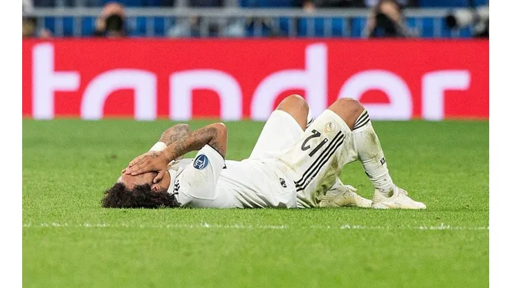 A Marcelo se le dobló todo el tobillo y se fue llorando: ¿jugará El Clásico?