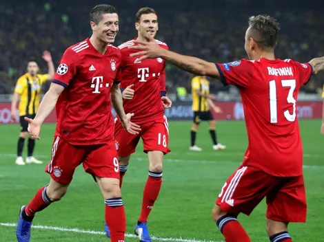 Bayern Munich conquistó Grecia a media máquina