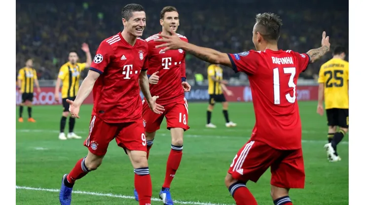 Bayern Munich conquistó Grecia a media máquina