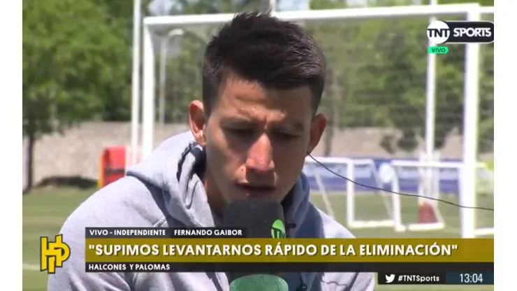 Foto de Gaibor, jugador de Independiente.