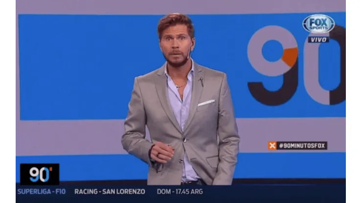 Foto de Vignolo, conductor de Fox Sports.