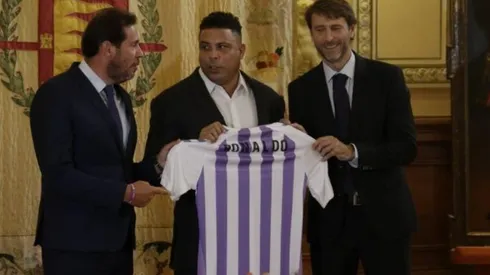 Ronaldo asumiendo en Valladolid.