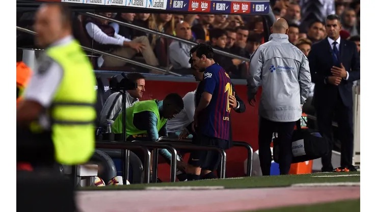 Foto de Lionel Messi, jugador de Barcelona.