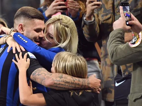 Icardi hizo el gol del Inter contra Milan y le comió la boca a Wanda Nara