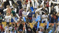 Foto de la hinchada de Nacional ante Peñarol.