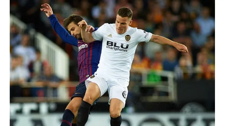 Gerard Piqué en la victoria sobre Sevilla.