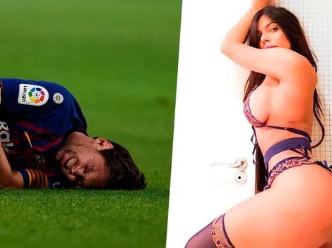 La foto de espaldas de Suzy Cortez para mandarle fuerzas a Messi en Instagram