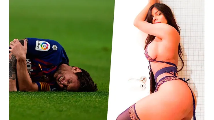 La foto de espaldas de Suzy Cortez para mandarle fuerzas a Messi en Instagram