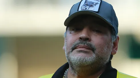 A Maradona se lo vió muy enojado en la conferencia de prensa.