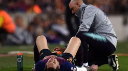 El dolor de Lionel Messi por la lesión.