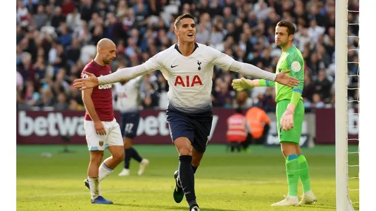 Foto de Erik Lamela, jugador de Tottenham.