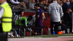 Afuera de El Clásico: Barcelona confirmó la lesión de Messi