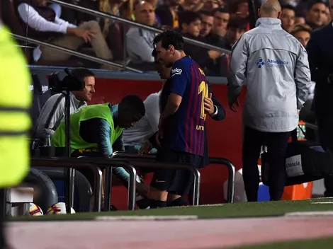 Afuera de El Clásico: Barcelona confirmó la lesión de Messi